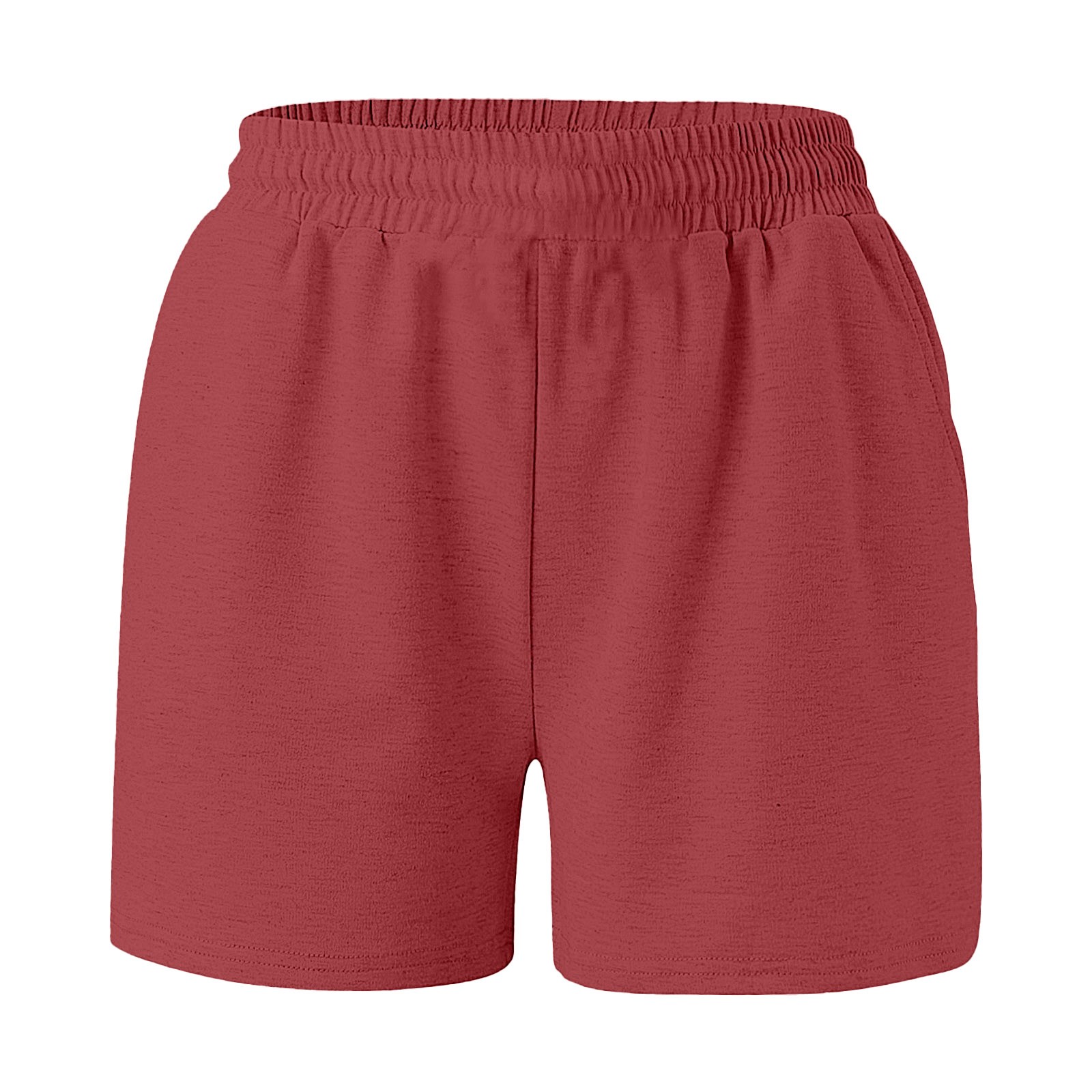 thumbnail image 5 of Pantalones cortos de running de cintura alta con cordón y bolsillos para mujer - Pantalones cortos deportivos elásticos de cintura alta para verano, XS-XXXL, 5 of 6